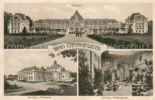 AK / Ansichtskarte Bad_Oeynhausen Kurhaus Rueckseite und Wintergarten Bad_Oeynhausen