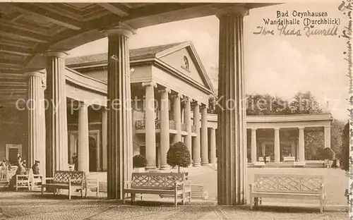 AK / Ansichtskarte Bad_Oeynhausen Wandelhalle Durchblick Bad_Oeynhausen