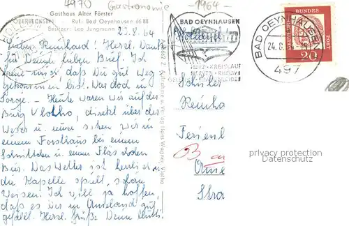 AK / Ansichtskarte Vlotho Alte Foersterei am Koenigsholz Vlotho