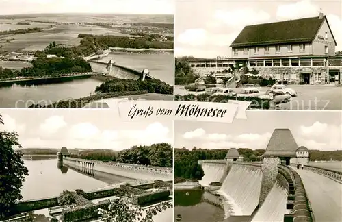 AK / Ansichtskarte Koerbecke_Moehnesee Hotel Pantel Moehnesee Moehnetalsperre Koerbecke Moehnesee