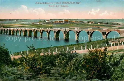 AK / Ansichtskarte Koerbecke_Moehnesee Viadukt bei Koerbecke Koerbecke Moehnesee