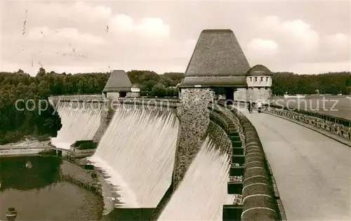 AK / Ansichtskarte Koerbecke_Moehnesee Moehnetalsperre ueberlauf Koerbecke Moehnesee