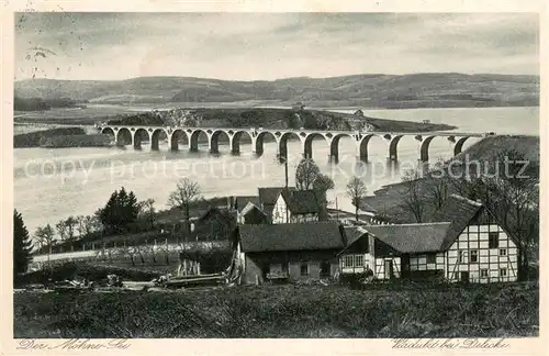 AK / Ansichtskarte Delecke Moehnesee Viadukt  Delecke