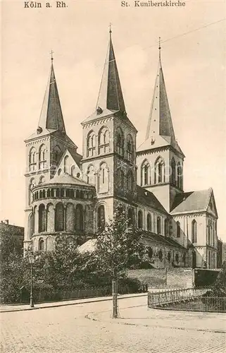 AK / Ansichtskarte Koeln_Rhein St Kunibertskirche Koeln_Rhein