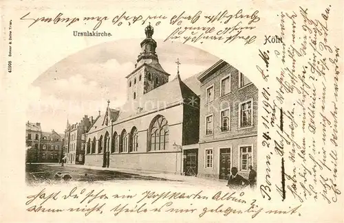 AK / Ansichtskarte Koeln_Rhein Ursulakirche Koeln_Rhein