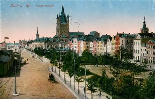 AK / Ansichtskarte Koeln_Rhein Frankenwerft Koeln_Rhein