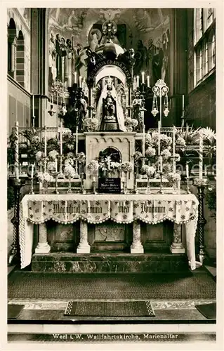AK / Ansichtskarte Werl_Westfalen Wallfahrtskirche Marienaltar Werl_Westfalen