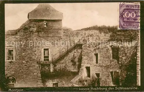 AK / Ansichtskarte Montjoie_Monschau Innere Hochburg der Schlossruine Montjoie Monschau
