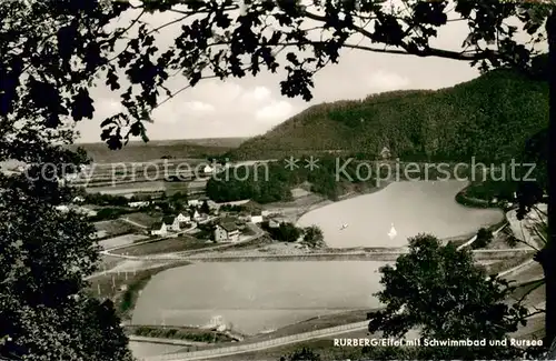 AK / Ansichtskarte Rurberg Schwimmbad Rursee Eifel Rurberg