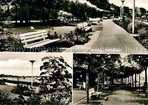 AK / Ansichtskarte Wesseling Rheinanlagen Wesseling