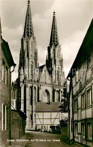 AK / Ansichtskarte Soest_DE_NRW Durchblick auf St Maria zur Wiese 
