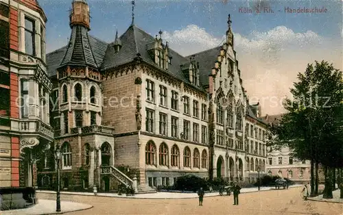 AK / Ansichtskarte Koeln_Rhein Handelsschule Koeln_Rhein