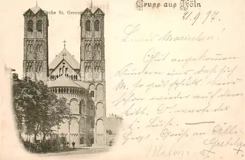 AK / Ansichtskarte Koeln_Rhein St Gereon Kirche Koeln_Rhein