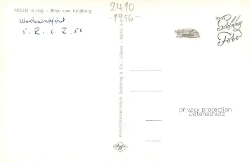 AK / Ansichtskarte Moelln__Lauenburg Blick vom Heidberg 