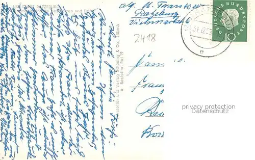 AK / Ansichtskarte Ratzeburg Denkmal Heinrich des Loewen mit Dom Ratzeburg