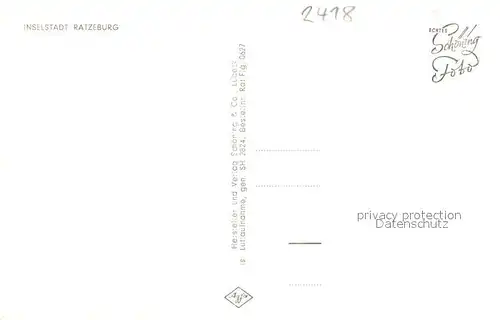 AK / Ansichtskarte Ratzeburg Inselstadt  Ratzeburg