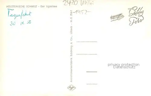 AK / Ansichtskarte Ukleisee Seepanorama Ukleisee