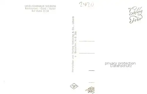 AK / Ansichtskarte Ukleisee Angelbruecke Panorama Ukleisee