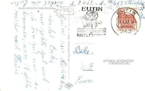 AK / Ansichtskarte Eutin Erholungsheim Kiebitzhoern Eutin