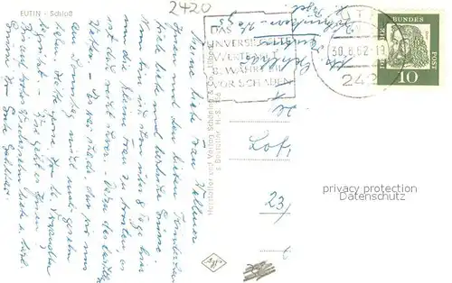 AK / Ansichtskarte Eutin Schloss Eutin