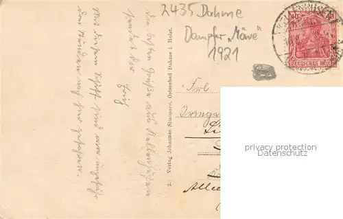 AK / Ansichtskarte Dahme_Ostseebad_Holstein Salondampfer Moewe 