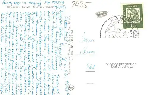 AK / Ansichtskarte Dahme_Ostseebad_Holstein Blick zum Strand 