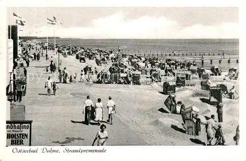AK / Ansichtskarte Dahme_Ostseebad_Holstein Strandpromenade 