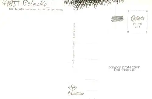 AK / Ansichtskarte Bad_Belecke An der alten Muehle Bad_Belecke