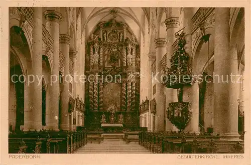 AK / Ansichtskarte Paderborn Jesuitenkirche Inneres Paderborn
