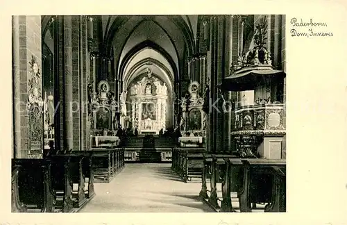 AK / Ansichtskarte Paderborn Dom Inneres Paderborn