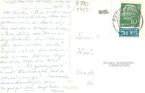 AK / Ansichtskarte Paderborn Dom Inneres Paderborn