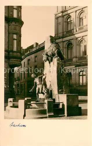 AK / Ansichtskarte Aachen Bahkauv Brunnen am Buechel Brunnenfiguren 1942 eingeschmolzen Aachen