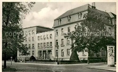 AK / Ansichtskarte Bad_Nauheim Konitzkystift Litfass Saeule Bad_Nauheim
