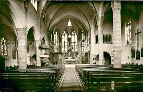 AK / Ansichtskarte Bad_Nauheim Katholische Kirche Innenansicht Bad_Nauheim