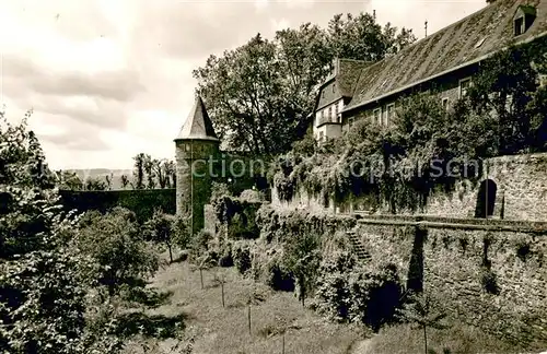 AK / Ansichtskarte Friedberg_Hessen Partie am Burggraben Friedberg Hessen