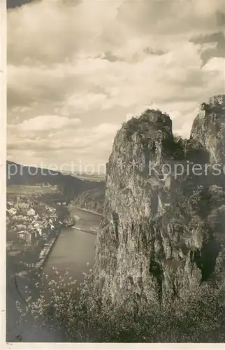 AK / Ansichtskarte Bad_Muenster_Stein_Ebernburg Rheingrafenstein Blick ins Nahetal Bad_Muenster