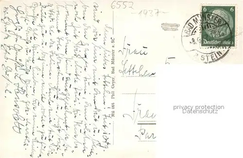 AK / Ansichtskarte Bad_Muenster_Stein_Ebernburg Panorama Nahetal mit Rheingrafenstein Bad_Muenster