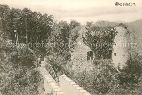 AK / Ansichtskarte Altenbamberg Altebaumburg Ruine Altenbamberg