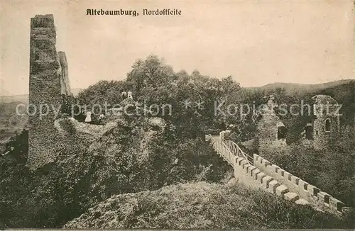 AK / Ansichtskarte Altenbamberg Altebaumburg Ruine Altenbamberg