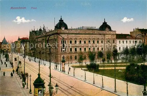 AK / Ansichtskarte Mannheim Post Mannheim