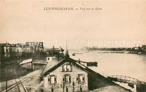 AK / Ansichtskarte Ludwigshafen_Rhein Vue sur le Rhin Ludwigshafen Rhein