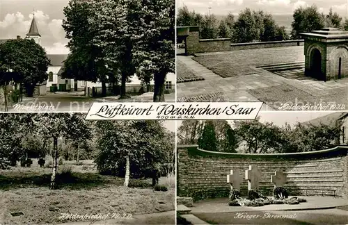 AK / Ansichtskarte Weiskirchen_Saar Marktplatz Heldenfriedhof Krieger Ehrenmal Weiskirchen Saar