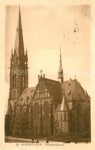 AK / Ansichtskarte Saarbruecken Johanniskirche Saarbruecken