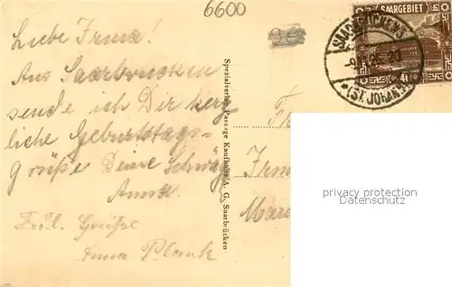 AK / Ansichtskarte Saarbruecken Johanniskirche Saarbruecken