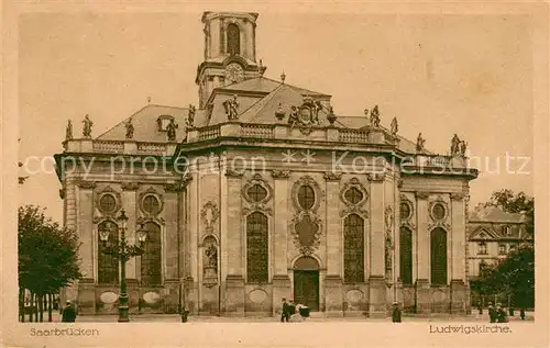 AK / Ansichtskarte Saarbruecken Ludwigskirche Saarbruecken