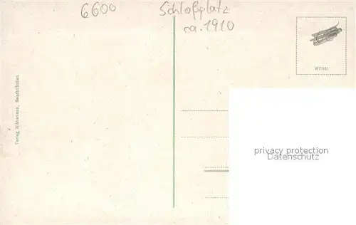 AK / Ansichtskarte Saarbruecken Schlossplatz Denkmal Saarbruecken