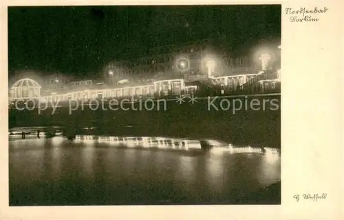 AK / Ansichtskarte Borkum Nordseebad Nachtaufnahme Borkum