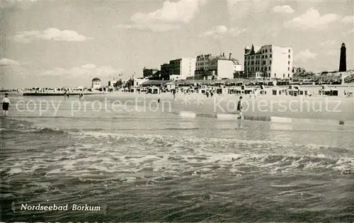 AK / Ansichtskarte Borkum Strand Nordseebad Borkum