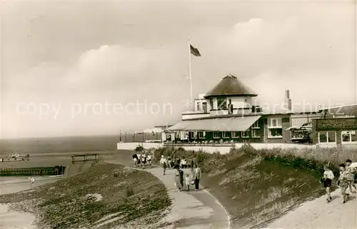 AK / Ansichtskarte Borkum Heimliche Liebe Gaststaette Strandpromenade Nordseeheilbad Borkum