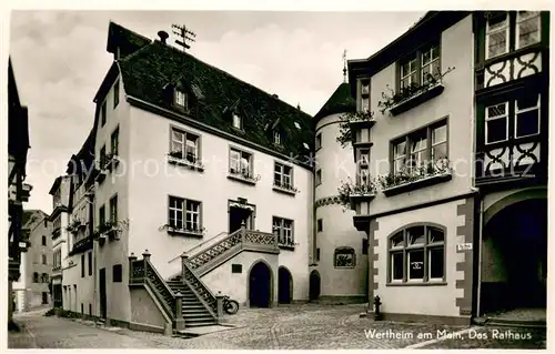 AK / Ansichtskarte Wertheim_Main Rathaus Wertheim Main
